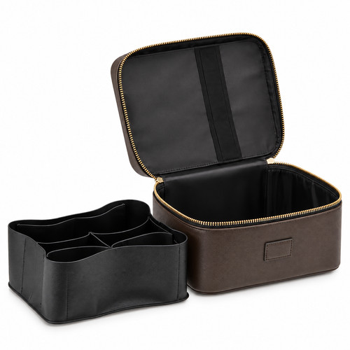Personalised leather makeup - personalised, pu