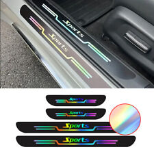 4x Car Accessories Anti Scratch Door Sill Protect Strip Laser Stickers Sports