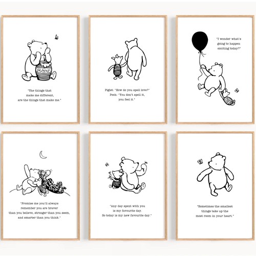 Winnie the pooh wall - the,