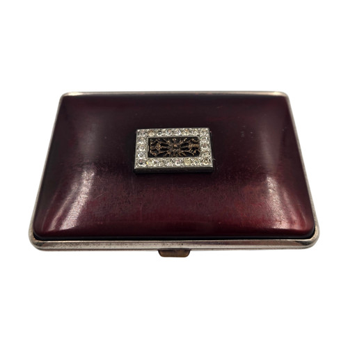 Antique mondaine red enamel - antique,