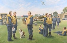 Oil Painting RAF Standby