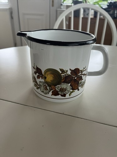 Enamel coated spouted jug - enamel, mug