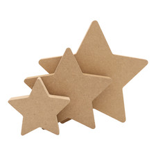 Wooden Star Freestanding Craft