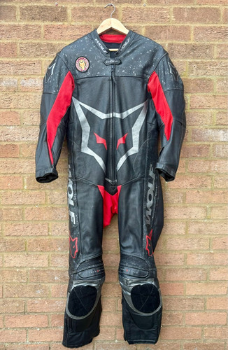 Wolf racing leather motorcycle - leather,