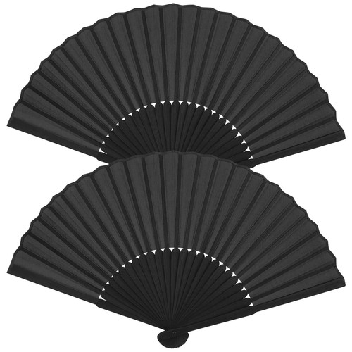 Pack black silk fabric hand - black,