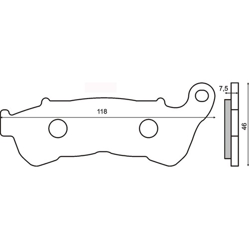 Pair brake pads without - pair,