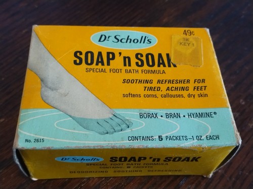 Vtg pack scholls soap n - , dr.