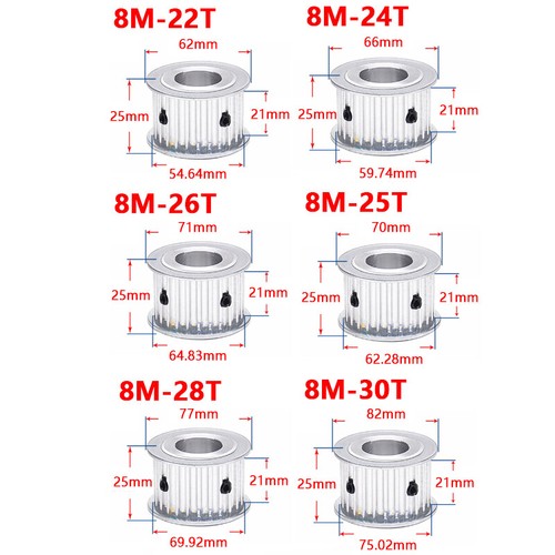 30teeth timing pulley - 8m,