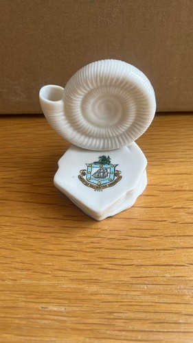 Crested ware whitby - , ammonite