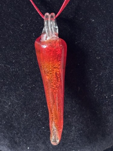 Murano style red art glass - red,