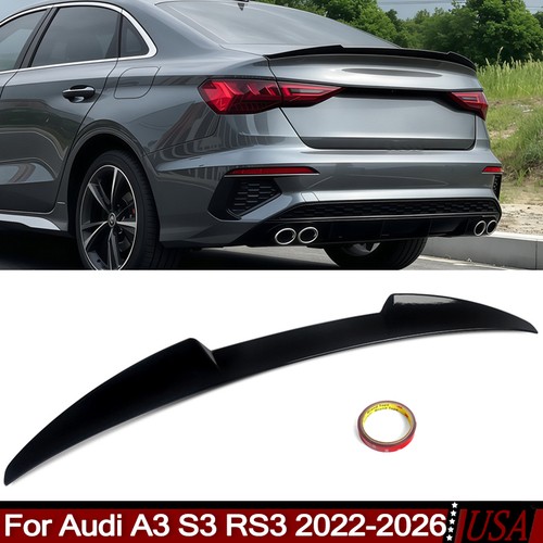 Gloss black trunk spoiler fit - black,