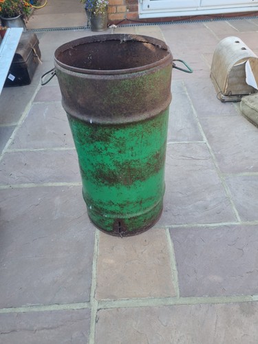 Vintage oil drum with handles - vintage,