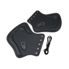 Motorcycle PU Leather Heat Saddle Shield Deflector For Harley Fat Boy