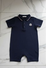 Moncler Baby Romper 12-18 Months Navy Coloured. Great Condition 100% Cotton