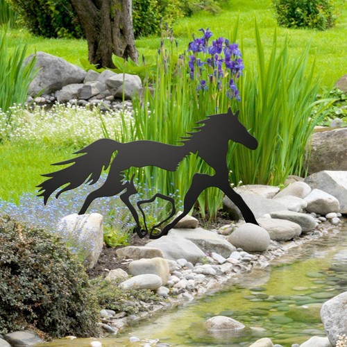 Garden horse decor iron - decor,