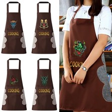 Monster Chef Apron Kitchen Waterproof Pocket Cook Catering Unisex BBQ Apron