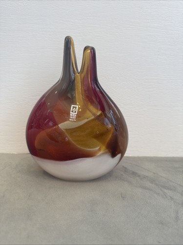 Signed mdina art - glass, hollow