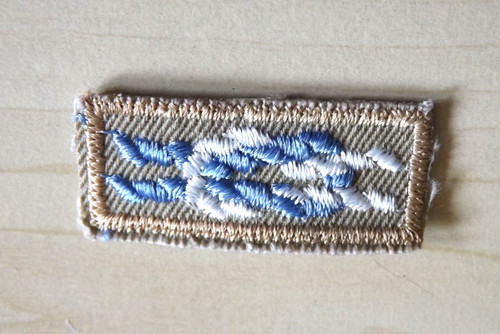 Bsa silver beaver square - beaver, knot