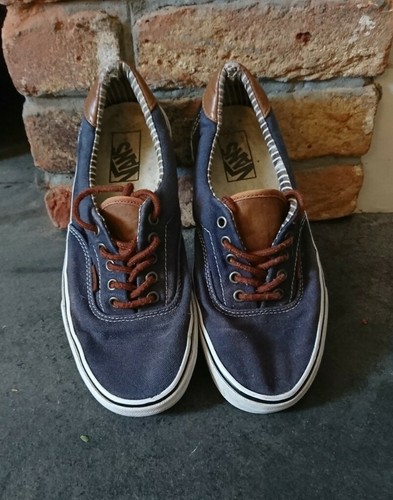 Vintage navy blue - brown, vans