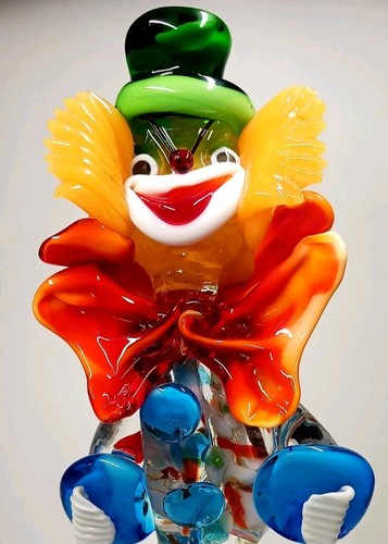 Clown murano glass - murano,
