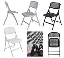 Folding Chair Heavy Duty Metal Legs Indoor  Outdoor Use Home Patio Garden