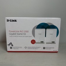 D-Link Powerline DHP-701AV AV2 2000 Gigabit Network Extender Kit