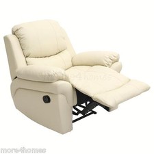 MADISON LEATHER RECLINER ARMCHAIR SOFA HOME LOUNGE CHAIR RECLINING GAMING