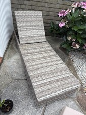 Rattan Garden Lounger. All Weather. Very Comfortable. Cushion At No Extra Cost.