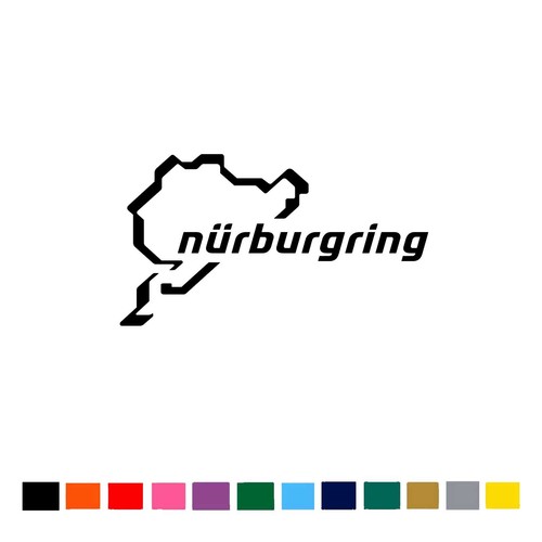 Nurburgring car sticker decal - sticker,