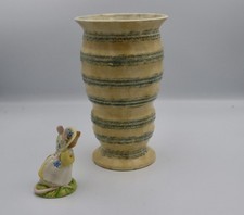 Vintage English Studio Pottery Vase by Royal Venton Ware Honey Glaze 1940s