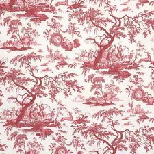 Cherubs Toile Red Double Width