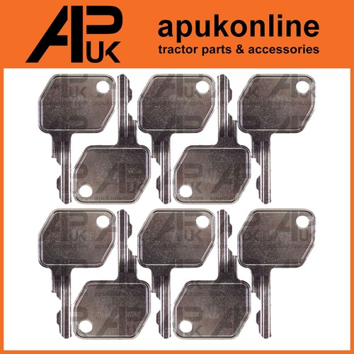 10x ignition key for thwaites - ignition,