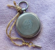 Antique 0,800 Silver Key Wind