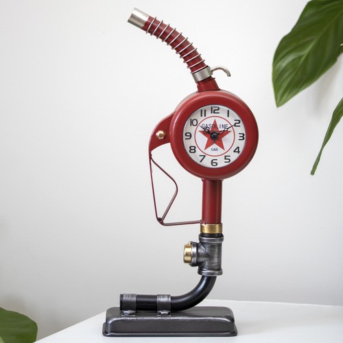 Retro gas pump clock vintage - pump,