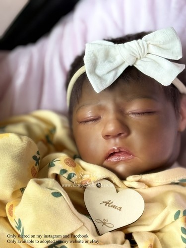 Reborn baby girl doll - baby, alma