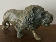 VINTAGE CARVED STONE LION