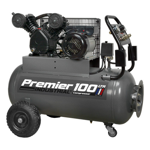 Air compressor 100l belt drive - compressor,