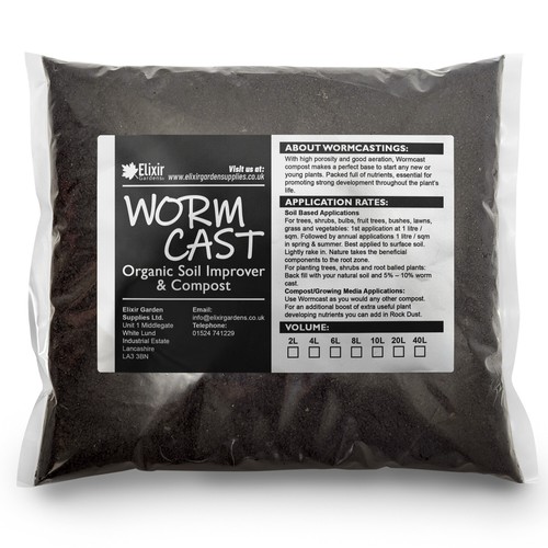 100 organic wormcast - 100%,