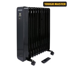 TOUGH MASTER 2000W Oil Filled Radiator Portable Electric Heater 24H Timer 9 Fin