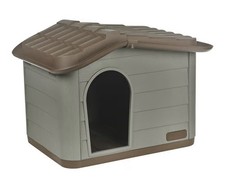 Plastic Dog House for Small Medium Dogs, Durable Indoor Outdoor