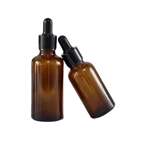Amber glass dropper bottles - glass,