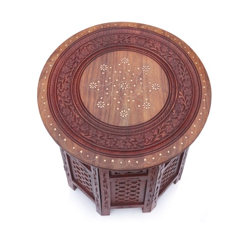 Sheesham wood octagon end - wood,