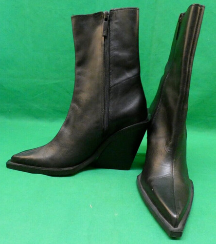 Zara women black leather - women,