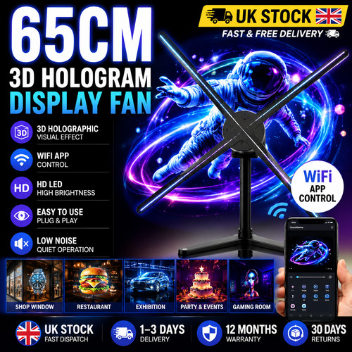 65cm hologram fan led - fan,