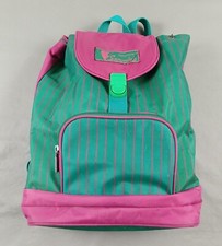Vintage 90s Samsonite Sammies Spell Out Striped Top Loader Backpack Book Bag