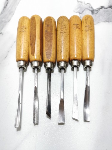 6pcs vintage miniature - vintage, carving