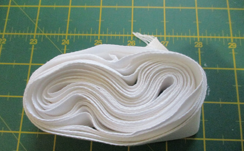Mtrs cotton 25mm white - 5,