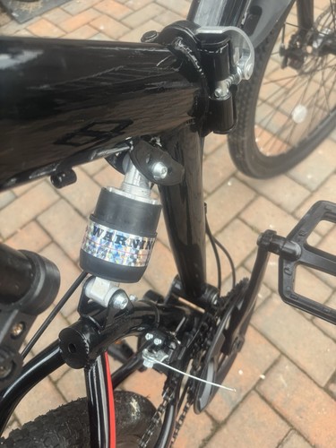 Black fold away bike - black,