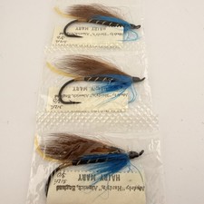 3x Vintage Hardy Flies - Hairy