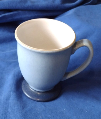 Denby blue jetty footed mug - denby,